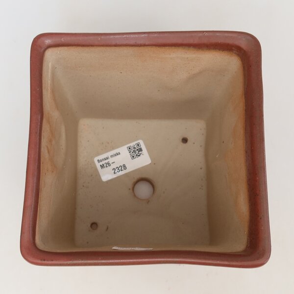 E-bonsai Keramická bonsai miska 13 x 13 x 14 cm růžová