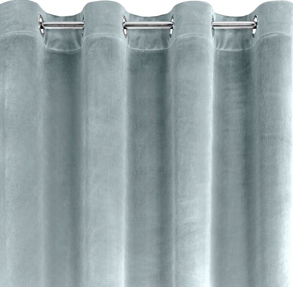ZATEMŇOVACÍ ZÁVĚS NA KROUŽCÍCH SAMANTA 140X250 CM ŠEDÁ