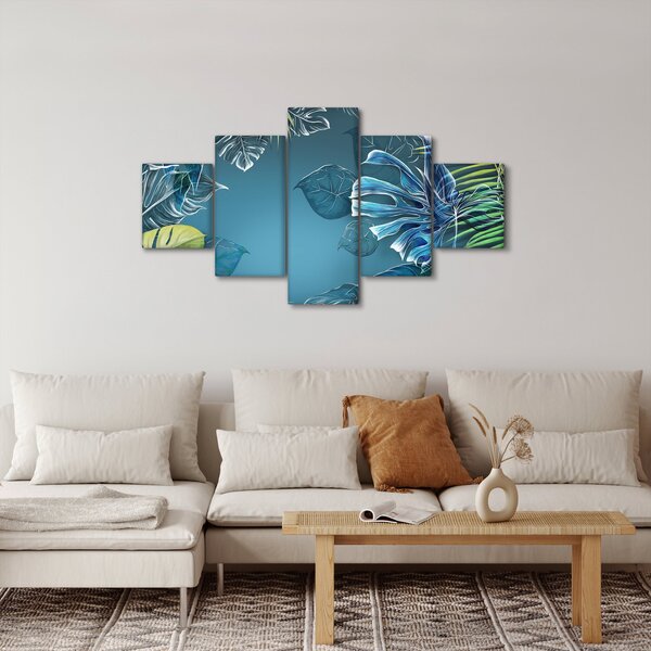 Obraz - Listy tropických rostlin (125x70 cm)