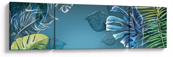 Obraz - Listy tropických rostlin (170x50 cm)