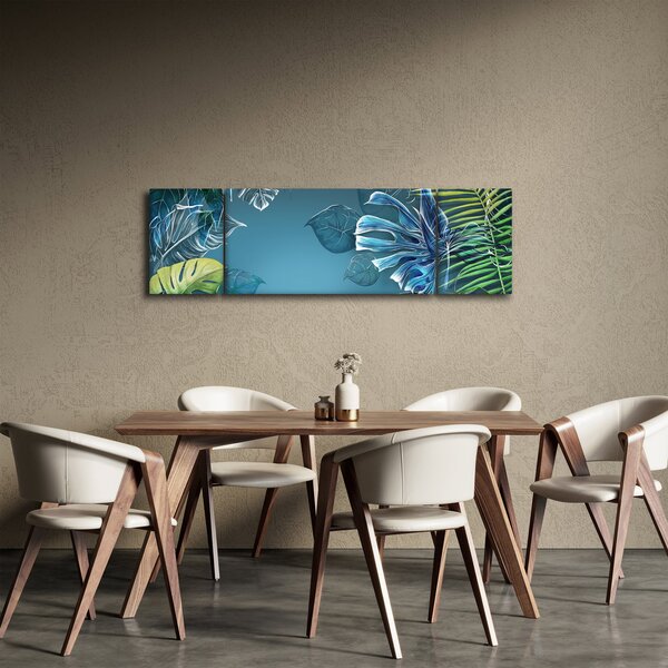 Obraz - Listy tropických rostlin (170x50 cm)