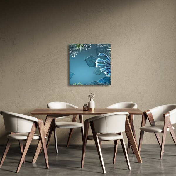 Obraz - Listy tropických rostlin (30x30 cm)