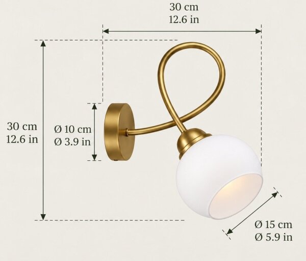 Nástěnná lampa BAROC 1xE14/40W/230V zlatá