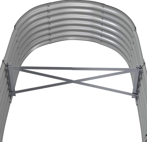 Vyvýšený záhon pozinkovaná ocel 152x80x36 cm šedý 318914