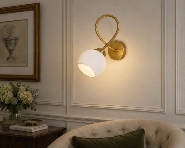 Nástěnná lampa BAROC 1xE14/40W/230V zlatá