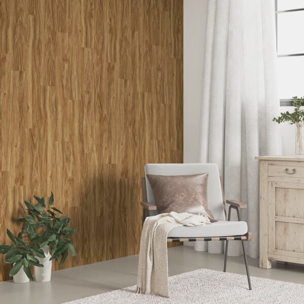 Nástěnné panely vzhled dřeva hnědé PVC 4,12 m² 3189145