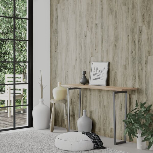 Nástěnné panely vzhled dřeva šedé PVC 4,12 m² 3189147