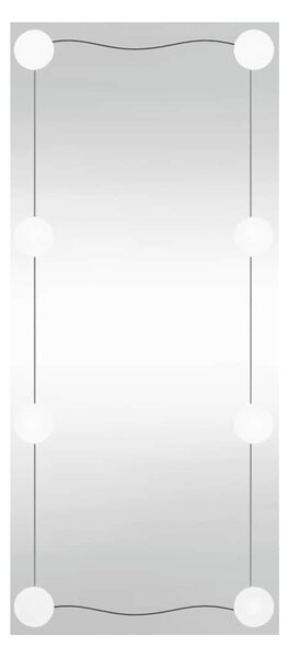 Nástěnné zrcadlo s LED osvětlením 40 x 80 cm sklo obdélníkové 3189153