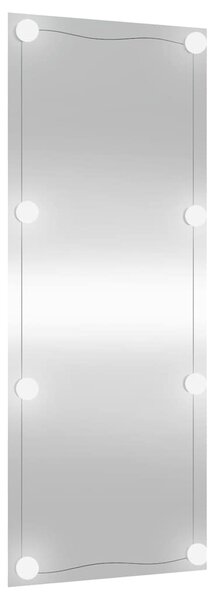 Nástěnné zrcadlo s LED osvětlením 40 x 100 cm sklo obdélníkové 3189154