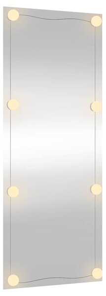 Nástěnné zrcadlo s LED osvětlením 40 x 100 cm sklo obdélníkové 3189154