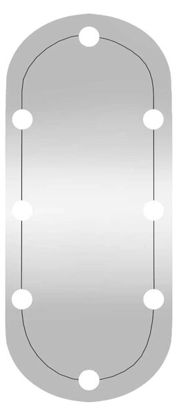 Nástěnné zrcadlo s LED osvětlením 35 x 80 cm sklo oválné 3189162