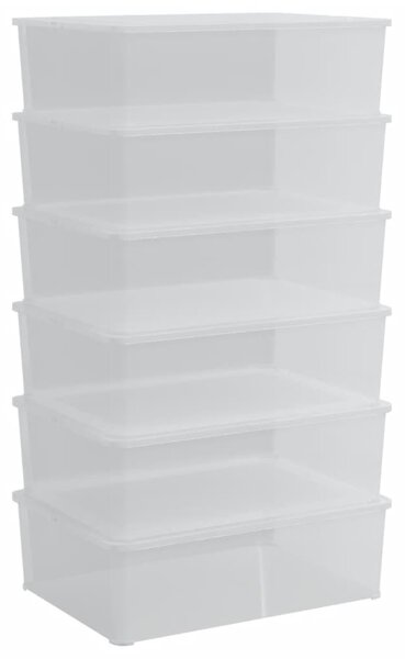 Plastové úložné boxy 6 ks 25 l stohovatelné 3189188