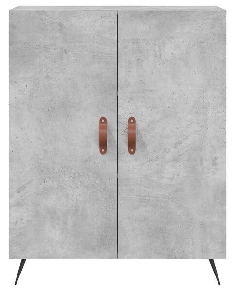 Skříň highboard betonově šedá 69,5x34x180 cm kompozitní dřevo 3189225