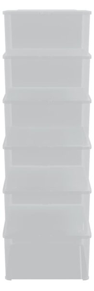 Plastové úložné boxy 6 ks 10 l stohovatelné 3189187