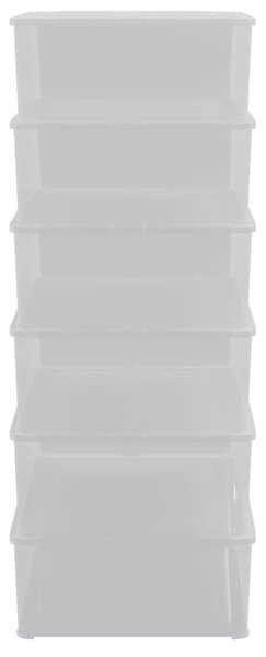 Plastové úložné boxy 6 ks 25 l stohovatelné 3189188