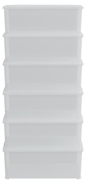 Plastové úložné boxy 6 ks 10 l stohovatelné 3189187