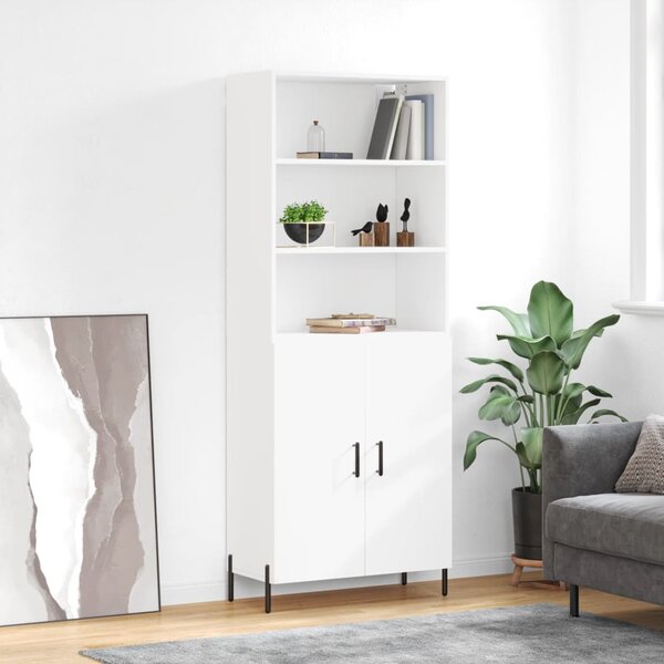 Skříň highboard bílá 69,5 x 34 x 180 cm kompozitní dřevo 3189261