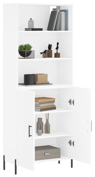 Skříň highboard bílá 69,5 x 34 x 180 cm kompozitní dřevo 3189261