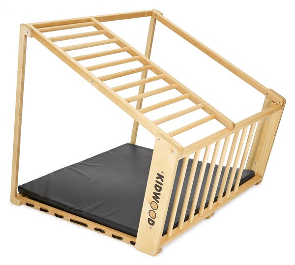 Kidwood Dětské domácí dřevěné hřiště a prolézačka Sailor Black