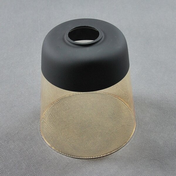 BRILAGI - Stolní lampa WOOD GLASS 1xE27/40W/230V hnědá/černá/kouřová béžová