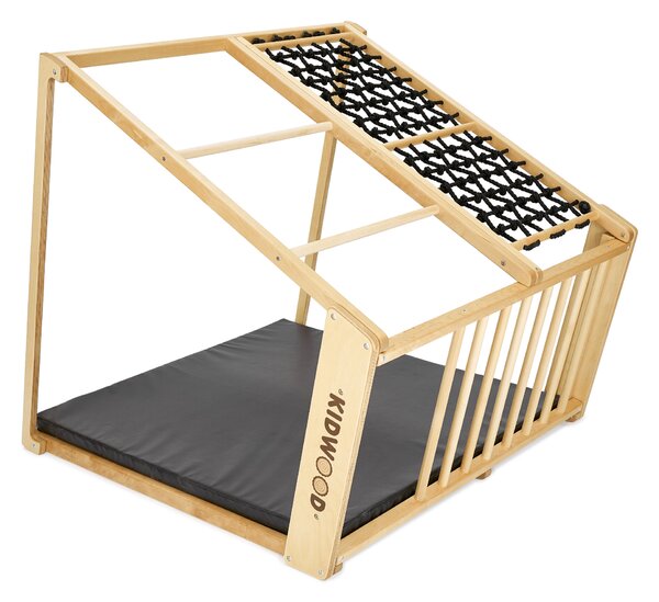 Kidwood Dětské domácí dřevěné hřiště a prolézačka Sailor Black