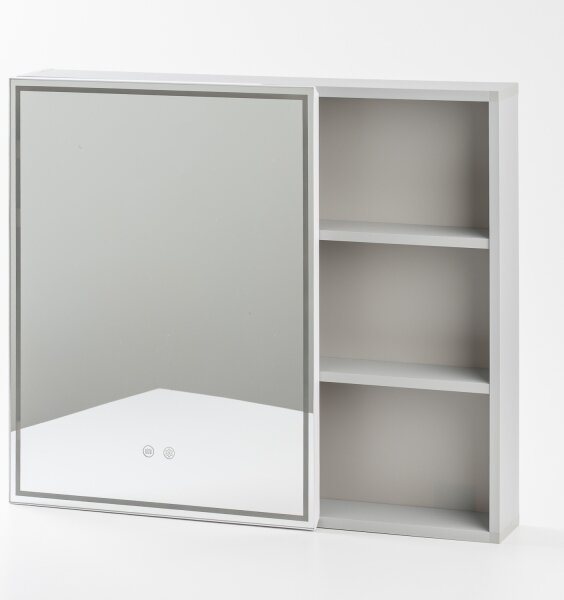 BRILAGI - LED Zrcadlová koupelnová skříňka s podsvícením NOTO SINGLE 78x65 cm