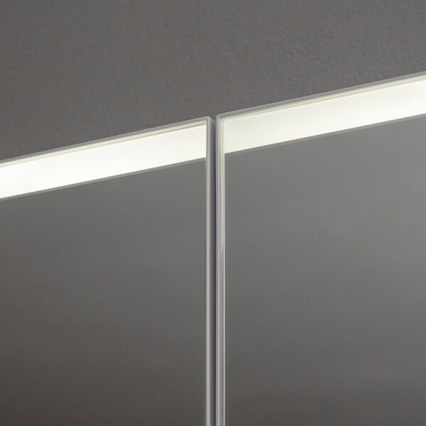 BRILAGI - LED Zrcadlová koupelnová skříňka s podsvícením NOTO DOUBLE 60x65 cm