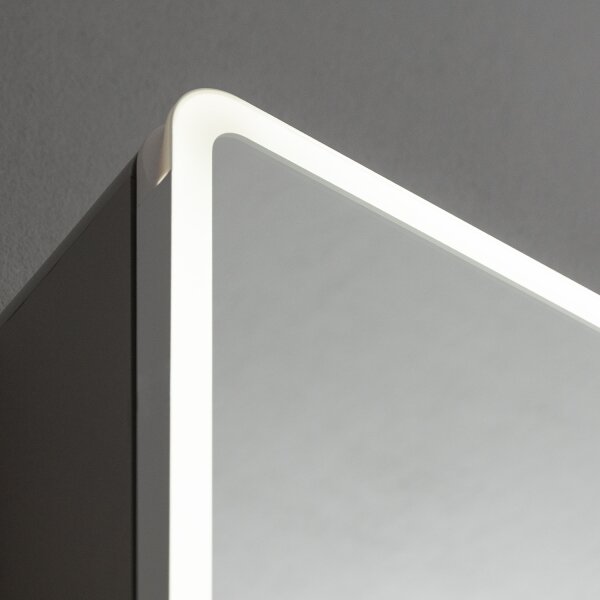 BRILAGI - LED Zrcadlová koupelnová skříňka s podsvícením NOTO SINGLE 60x65 cm