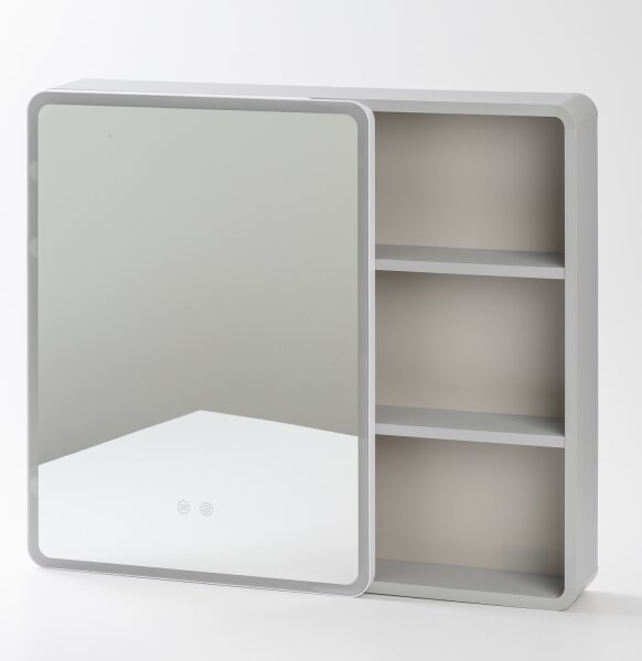BRILAGI - LED Zrcadlová koupelnová skříňka s podsvícením NOTO SINGLE 77x65 cm