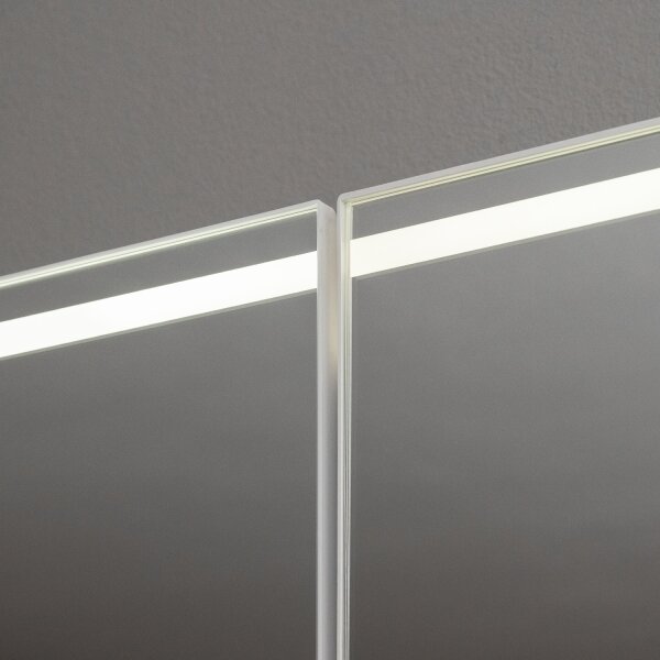 BRILAGI - LED Zrcadlová koupelnová skříňka s podsvícením NOTO DOUBLE 60x70 cm