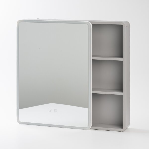 BRILAGI - LED Zrcadlová koupelnová skříňka s podsvícením AVOLA SINGLE 75x70 cm