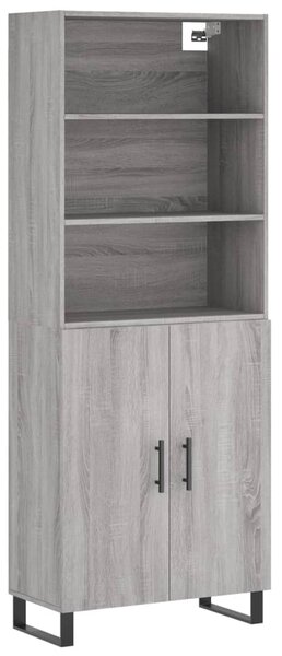 Skříň highboard šedá sonoma 69,5 x 34 x 180 cm kompozitní dřevo 3189283