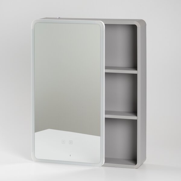 BRILAGI - LED Zrcadlová koupelnová skříňka s podsvícením AVOLA SINGLE 55x70 cm
