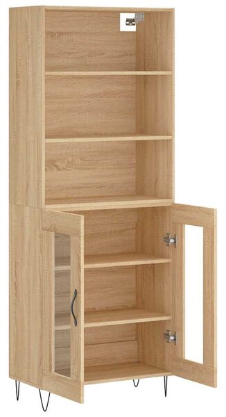 Skříň highboard dub sonoma 69,5 x 34 x 180 cm kompozitní dřevo 3189312