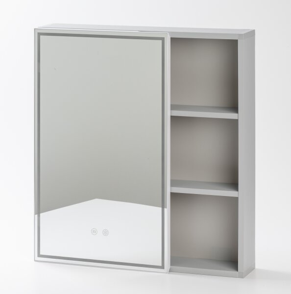BRILAGI - LED Zrcadlová koupelnová skříňka s podsvícením NOTO SINGLE 60x65 cm
