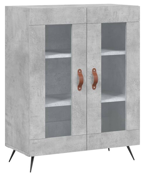 Skříň highboard betonově šedá 69,5x34x180 cm kompozitní dřevo 3195711