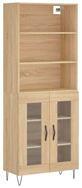 Skříň highboard dub sonoma 69,5 x 34 x 180 cm kompozitní dřevo 3189312