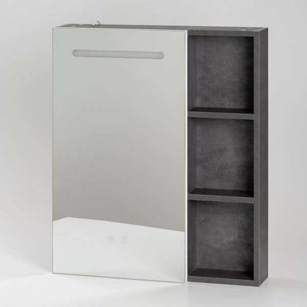 BRILAGI - LED Zrcadlová koupelnová skříňka s podsvícením TRABIA SINGLE 60x70 cm