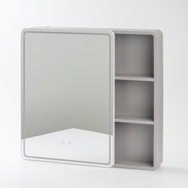 BRILAGI - LED Zrcadlová koupelnová skříňka s podsvícením AVOLA SINGLE 75x70 cm