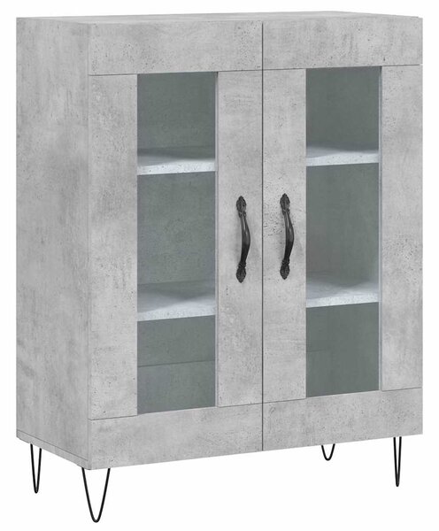 Skříň highboard betonově šedá 69,5x34x180 cm kompozitní dřevo 3189313