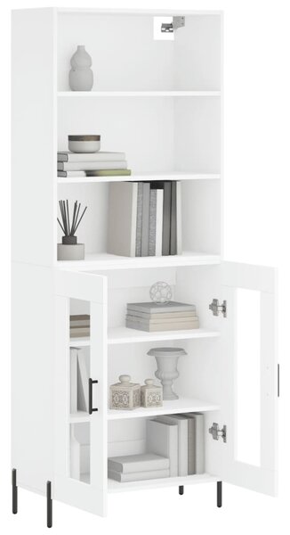 Skříň highboard bílá 69,5 x 34 x 180 cm kompozitní dřevo 3189325