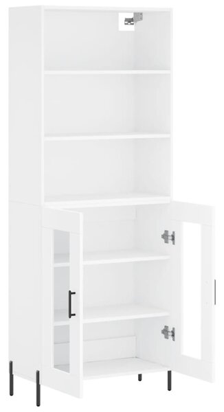 Skříň highboard bílá 69,5 x 34 x 180 cm kompozitní dřevo 3189325