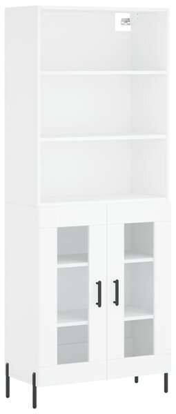 Skříň highboard bílá 69,5 x 34 x 180 cm kompozitní dřevo 3189325