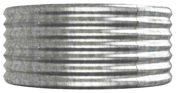 Vyvýšený záhon pozinkovaná ocel 620x80x36 cm stříbrný 318947