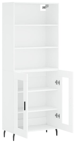 Skříň highboard bílá 69,5 x 34 x 180 cm kompozitní dřevo 3189333