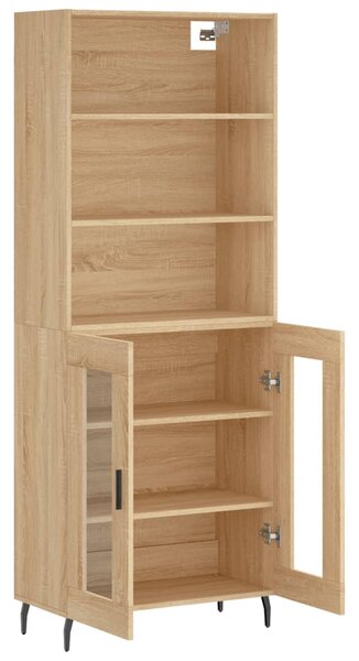 Skříň highboard dub sonoma 69,5 x 34 x 180 cm kompozitní dřevo 3189336