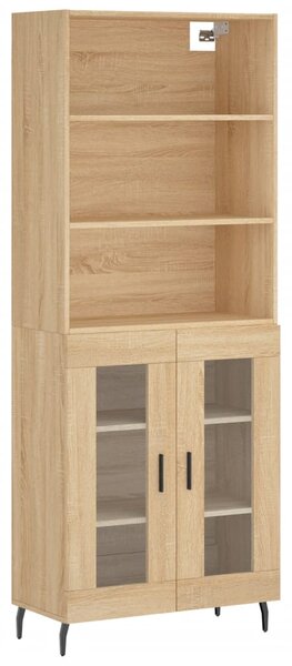 Skříň highboard dub sonoma 69,5 x 34 x 180 cm kompozitní dřevo 3189336