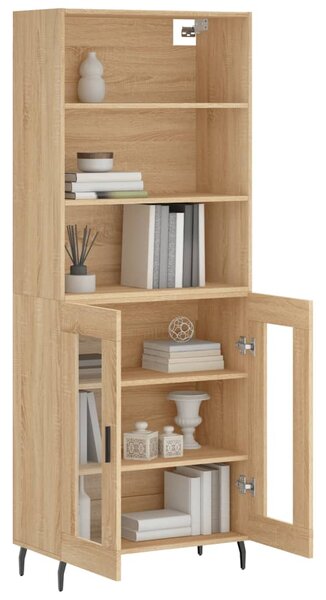 Skříň highboard dub sonoma 69,5 x 34 x 180 cm kompozitní dřevo 3189336