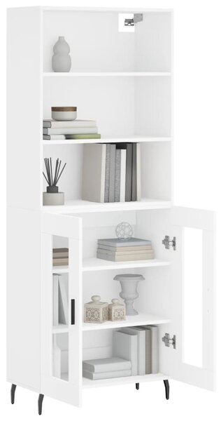 Skříň highboard bílá 69,5 x 34 x 180 cm kompozitní dřevo 3189333