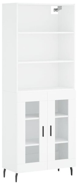 Skříň highboard bílá 69,5 x 34 x 180 cm kompozitní dřevo 3189333